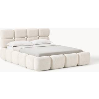 Polsterseng Tayla i teddy-bouclé med opbevaring