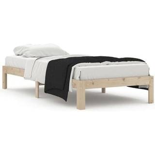 Sengeramme Massivt Træ - Naturfarvet / 90 x 200 cm