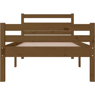 Sengeramme Massivt Træ - honningfarvet / 75 x 190 cm