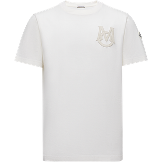 Moncler Embossed Logo T-Shirt Off White