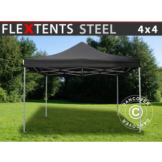 Foldetelt FleXtents Easy up pavillon Steel 4x4m Sort