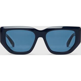 Stella McCartney - Logo Cat-Eye Sunglasses, Woman, Navy