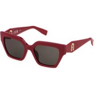 Furla Kvinde SFU811 09LB Solbriller Acetat Rød Brun Firkantet Normal