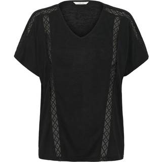 Cream Crsonja V-Neck T-Shirt Toppe & T-Shirts 10613698 Pitch Black (XSMALL)