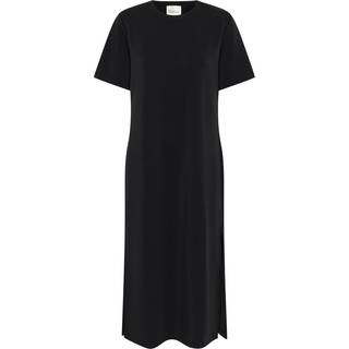 My Essential Wardrobe Hellemw R-Neck Long Dress Kjoler 10705075 Black (XSMALL)