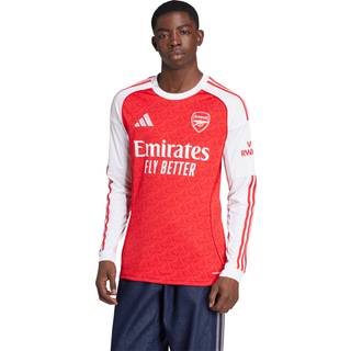 Arsenal 25/26 Long Sleeve Kids hjemmebanetrøje - Better Scarlet / White - 164