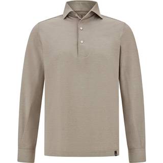 BOGGI MILANO Herren Polo-Shirt beige meliert
