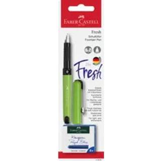 Faber-Castell Skolefyldepen med 6 patroner, blå