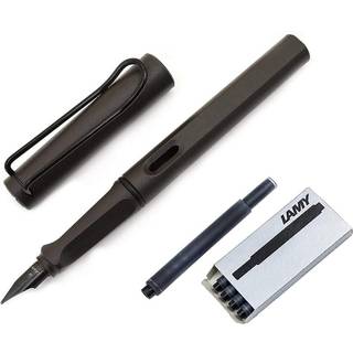 Lamy Safari Fyldepen Medium Nib + 5 sorte bl?kpatroner (mat sort)