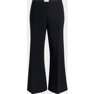 Khaite Walter cotton canvas flared pants - black - M