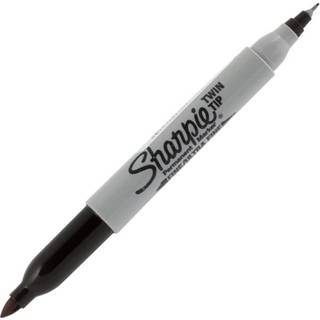 Dubbelspets Permanent Marker Sort Tuck 12-Pack