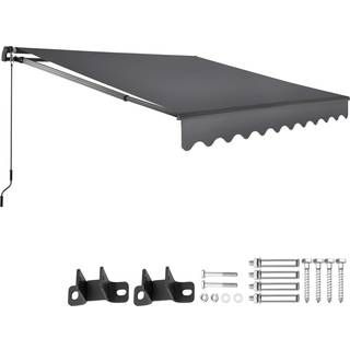 Markise Ornella med vægbeslag - 250 x 200 cm,mørkegrå