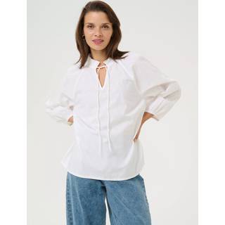Kaffe Kaulla Blouse Bluser 10509754 Chalk Flower Embroidery (44)