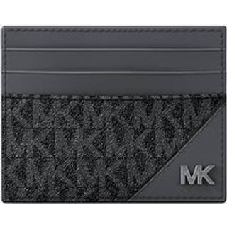 MK Cooper Signature Logo Card Case - Grey - Michael Kors - ONE SIZE