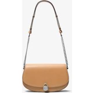 MK Mila Medium Leather Messenger Bag - Brown - Michael Kors - ONE SIZE