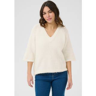 Kaffe KAemilie Pullover - Hvid - Str XXL - Damer