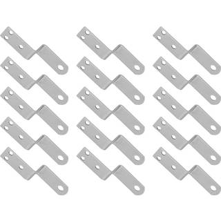 Joyangy Z -formede hjørnebeslagsmøbler understøtter beslag med monteringsskruer til træhylder (0,75 tommer)