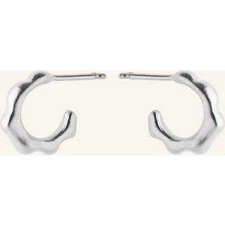 Small Aqua Hoops Sterling Sølv Øreringe fra Pernille Corydon