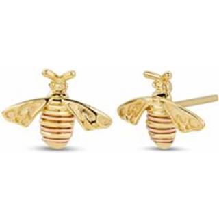 Nature's Wonder 9ct Solid Gold Honey Bee Stud Earrings