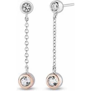 Clogau® Celebration Sterling Silver Drop Chain Earrings with Topaz