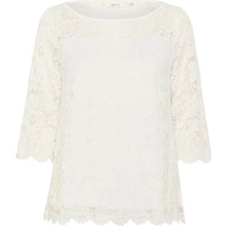 Cream Crpria Lace Blouse Bluser 10614100 Snow White (SMALL)