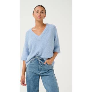 Kaffe KAemilie Pullover - Blå - Str L - Damer