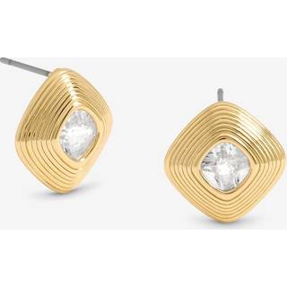 Jon Richard Jon Richard Ridge And Crystal Stud Earrings
