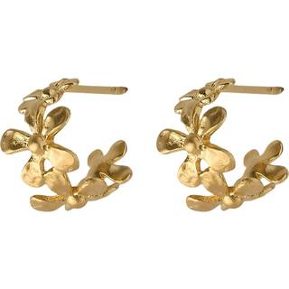 Pernille Corydon Wild Poppy hoops - Forgyldt genbrugssølv