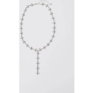 Mens Silver Cross Necklace