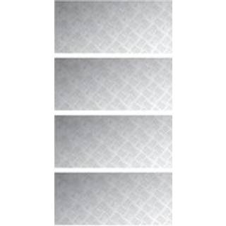 Checker plader 4 pcs Sølv 90 x 40 cm Aluminium