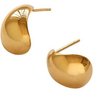 Oyster Earring - Gold - Stine A - Guld One Size