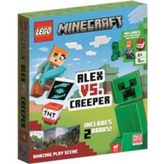LEGO® Minecraft®: Alex vs. Creeper (with Alex minifigure, Creeper minibuild, LEGO pieces, 2 books and fold-out play scene)
