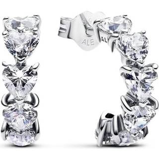 Pandora Creolen - Funkelnde Herzen - 293657C01 - silber