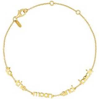 Vocabulary bracelet, gold plated