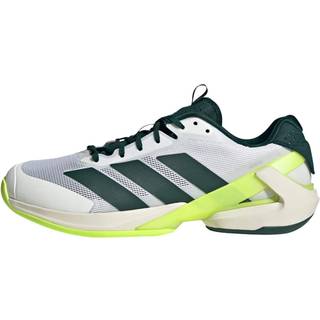 Adizero Ubersonic 5 Tennis sko - Cloud White / Aurora Ivy / Lucid Lemon - 45 1/3