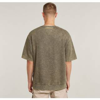 Acid Wash Loose Sweater - Brown - Men