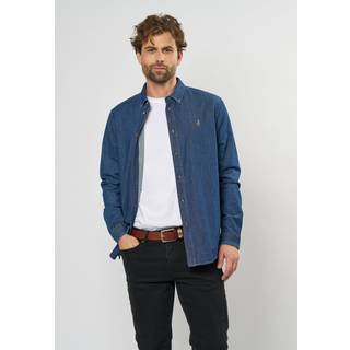 MCS Herre Skjorte med Knapper Denim