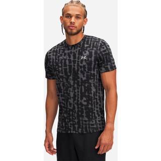 Under Armour Launch Printed Men's Short Sleeve Mod Gray / Titan Gray / Reflective S