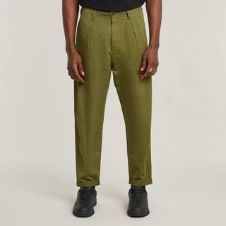 Pleated Chino Relaxed Tapered - Green - Men