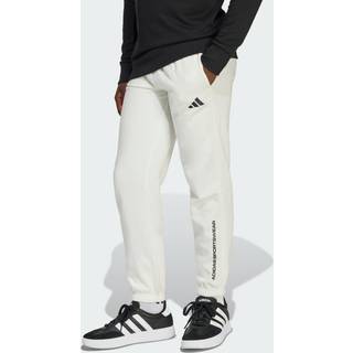 adidas fleecebukser med slogan til drenge - Off White - 140