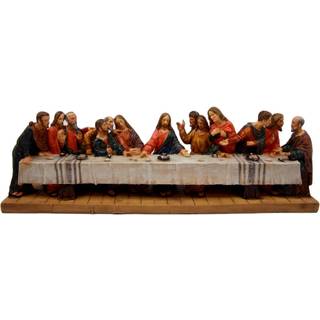 Ebros Da Vincis Den sidste nadver for Jesus og disciple dekorativ figur 12,25"""" L Religis katolsk kristen indretningsstatue