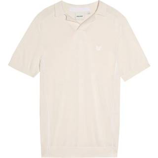 Lyle And Scott Seam Tipped Knit Polo T Shirt Cream