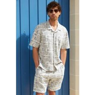 Threadbare Mønstret Textured Pull On Shortsxlarge