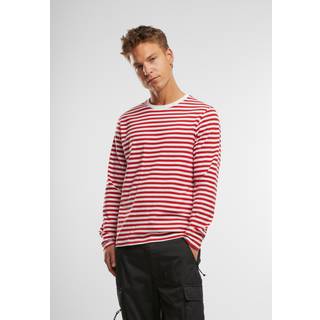 Brandit Jerseyshirt Stripe Long Sleeve T-Shirt Red-White