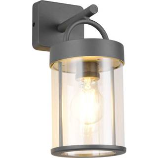 Udendørs væglampe Almeria, antracit, aluminium, højde 29 cm, IP44
