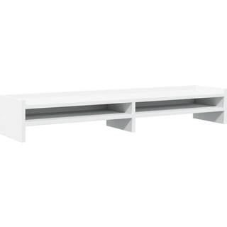 skærmholder 100x24x16 cm konstrueret træ hvid