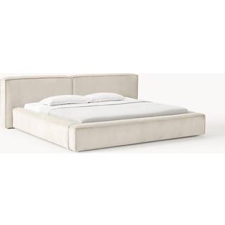 Seng med polstring i riflet fløjl Lennon