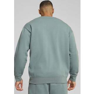 Puma Essentials Elevated Crew Shirt Unisex, Green, Size L, Clothing - Green Moon - L