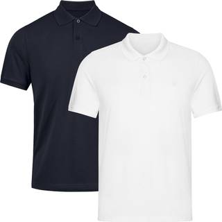 MEN'S ORGANIC COTTON POLO SHIRT - Navy | White / L / 2-Pack