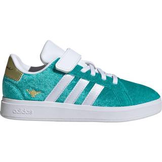 adidas Disney Jasmine Grand Court 2.0 sko til børn - Pure Teal / Cloud White / Gold Metallic - 27